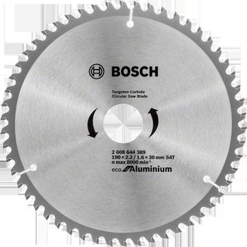 Bosch 2608644389 Optiline Eco Alu 190x30 54 Diş Daire Testere Bıçağı