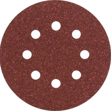 Bosch 2609256A24 Eksantirik 5'li 125 mm 80 Kum 8 Delik Zımpara Kağıdı