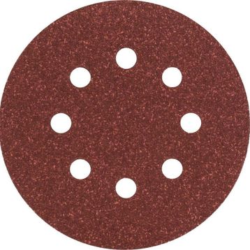 Bosch 2609256A24 Eksantirik 5'li 125 mm 80 Kum 8 Delik Zımpara Kağıdı