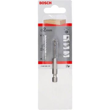 Bosch 2x62 mm Ahşap Altıgen Şaftlı Matkap Ucu