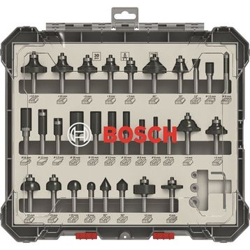Bosch 30'lu 8 mm Şaftlı Karışık Pro Freze Seti
