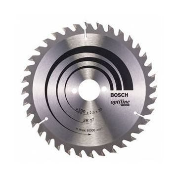 Bosch 36 Diş 190x30 mm Ahşap Daire Testere Diski