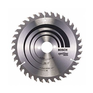 Bosch 36 Diş 190x30 mm Ahşap Daire Testere Diski
