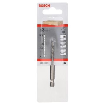 Bosch 3x74 mm Ahşap Altıgen Şaftlı Matkap Ucu