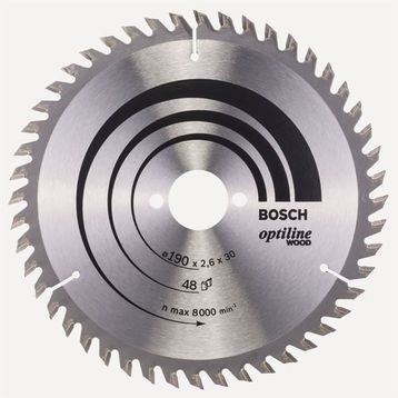 Bosch 48 Diş 190x30 mm Ahşap Daire Testere Diski
