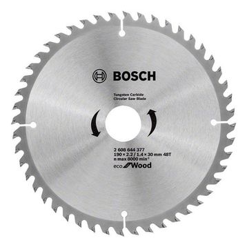 Bosch 48 Diş 190x30 mm Ahşap Daire Testere Diski