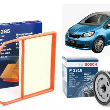 Bosch 485895217 Skoda Citigo 1.0 Hava ve Yağ Filtresi Filtre Bakım Seti