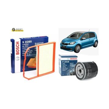 Bosch 485895217 Skoda Citigo 1.0 Hava ve Yağ Filtresi Filtre Bakım Seti