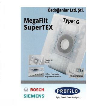 Bosch 5187S Type G Elektrik Süpürgesi Toz Torbası