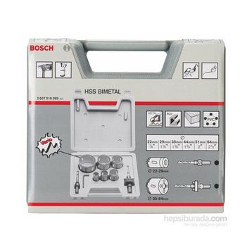 Bosch 9 Parçalı Bimetal 22 64 mm Panç Seti