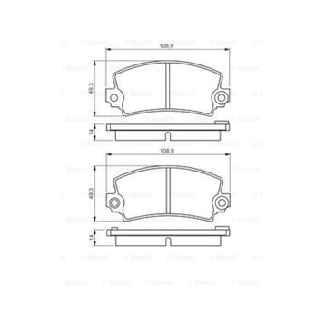 Bosch 986495270 Renault 12 Fişli Ön Fren Balatası