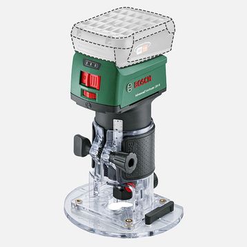 Bosch Advanced Trimrouter 18V-8 Solo Akü ve Şarj Cihazı Dahil Değildir Akülü Freze Makinesi Seti