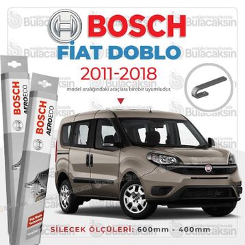 Bosch Aeroeco 2011-2021 Fiat Doblo Muz Silecek Takımı