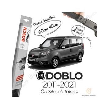 Bosch Aeroeco 2011-2021 Fiat Doblo Muz Silecek Takımı