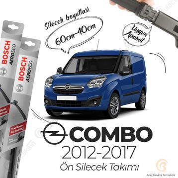 Bosch Aeroeco 2012-2017 Opel Combo Muz Silecek Takımı