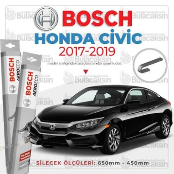 Bosch Aeroeco 2017-2021 Honda Civic Fc5 Muz Silecek Takımı