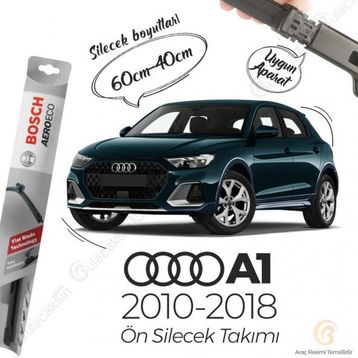 Bosch Aeroeco Audi A1 2010-2018 Uyumlu Muz Silecek Takımı
