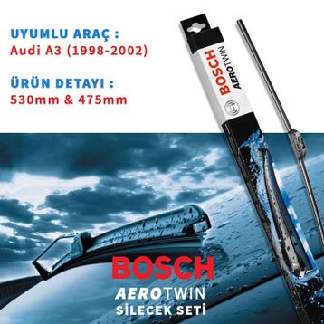 Bosch Aeroeco Audi A3 1998-2002 Muz Silecek Takımı