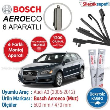 Bosch Aeroeco Audi A3 2005-2012 Muz Silecek
