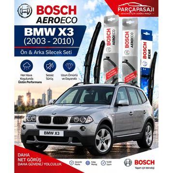 Bosch Aeroeco Bmw X3 2003-2010 Ön Arka Silecek