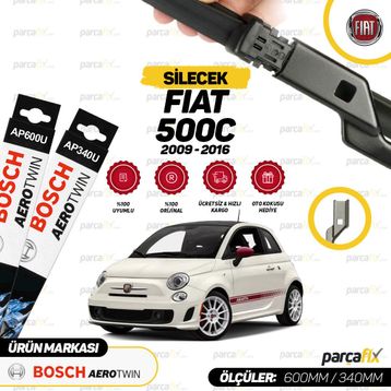 Bosch Aeroeco Fiat 500C 2009-2016 Muz Silecek Takımı