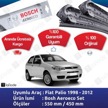Bosch Aeroeco Fiat Palio 1998-2012 Muz Silecek Takımı