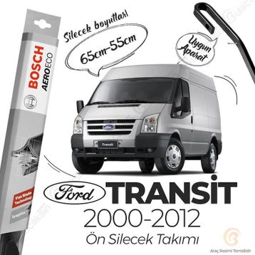 Bosch Aeroeco Ford Transit 2000-2012 Silecek Takımı