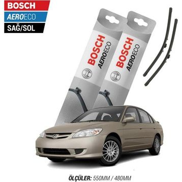 Bosch Aeroeco Honda Civic Sedan 2005 Model Muz Silecek Takımı