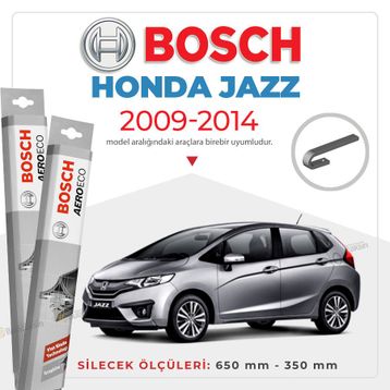 Bosch Aeroeco Honda Jazz 2009-2014 Muz Silecek Takımı
