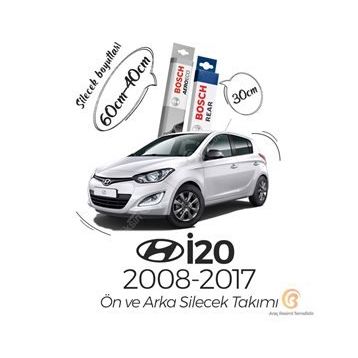 Bosch Aeroeco Hyundai i20 2008-2014 Muz Muz Silecek Takımı