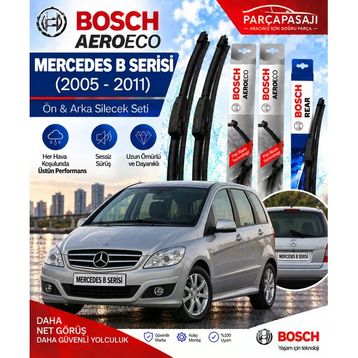 Bosch Aeroeco Mercedes B Serisi 2005-2011 Ön Arka Silecek