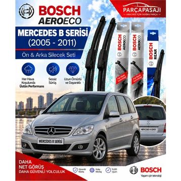 Bosch Aeroeco Mercedes B Serisi 2005-2011 Ön Arka Silecek