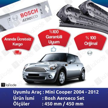 Bosch Aeroeco Mini Cooper 2004 2012 Muz Silecek Takımı