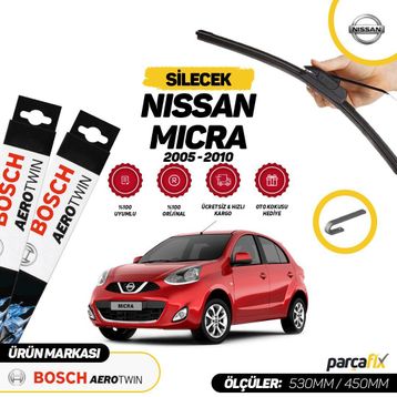 Bosch Aeroeco Nissan Micra 2005-2010 Muz Silecek Takımı