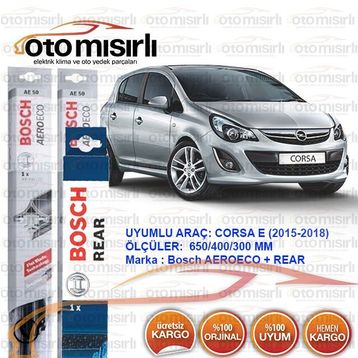 Bosch Aeroeco Opel Corsa E 2015-2018 Silecek Takımı