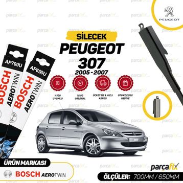 Bosch Aeroeco Peugeot 307 2005-2007 Muz Silecek Takımı