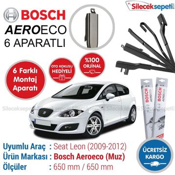 Bosch Aeroeco Seat Leon 2009-2012 Muz Silecek Takımı