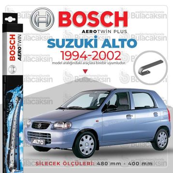 Bosch Aeroeco Suzuki Alto 1994-2002 Ön Muz Silecek Takımı