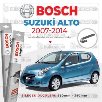 Bosch Aeroeco Suzuki Alto 2007-2014 Ön Muz Silecek Takımı