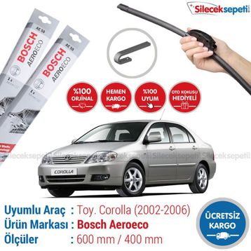 Bosch Aeroeco Toyota Corolla 2002-2006 Silecek