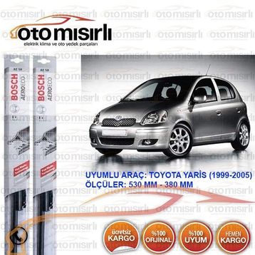 Bosch Aeroeco Toyota Yaris 1999-2005 Muz Silecek Takımı