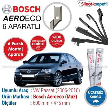 Bosch Aeroeco Volkswagen Passat 2006-2010 Muz Silecek Takımı