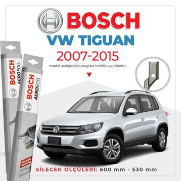 Bosch Aeroeco Volkswagen Tiguan 2007-2015 Ön Muz Silecek Takımı