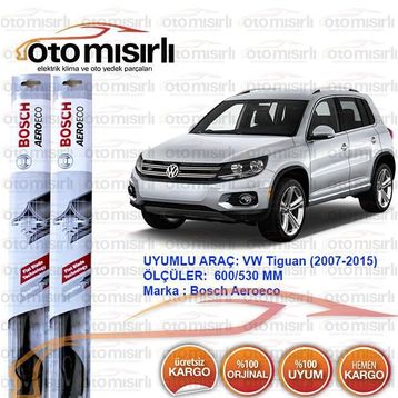 Bosch Aeroeco Volkswagen Tiguan 2007-2015 Ön Silecek Takımı