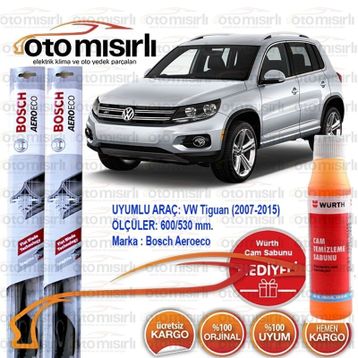 Bosch Aeroeco Volkswagen Tiguan 2007-2015 Ön Silecek Takımı