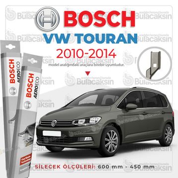 Bosch Aeroeco Volkswagen Touran 2010 2014 Muz Silecek Takımı