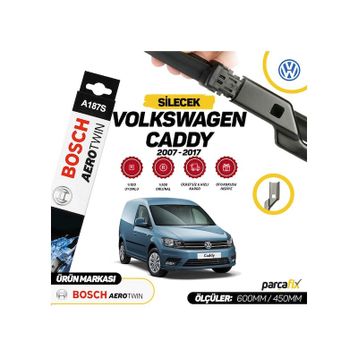 Bosch Aerotwin A187S VW Caddy 2007-2017 Silecek Takımı