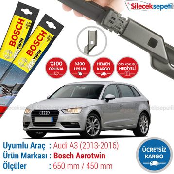 Bosch Aerotwin A863S Audi A3 2013-2017 Silecek Takımı