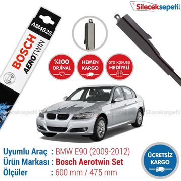 Bosch Aerotwin AM462S Bmw E90 2009-2012 Silecek Takımı