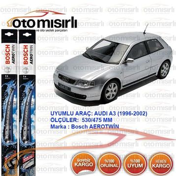 Bosch Aerotwin Audi A3 1996-2002 Silecek Takımı